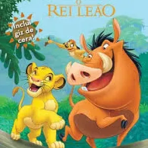 LIVRO DISNEY CORES COM GIZ REI LEAO