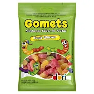 GOMA GOMETS DORI MINHOCAS FRUTAS FRUIT WORMS 150G