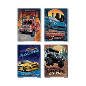 CADERNO CD CREDEAL SUPER CARS 48FOLHAS