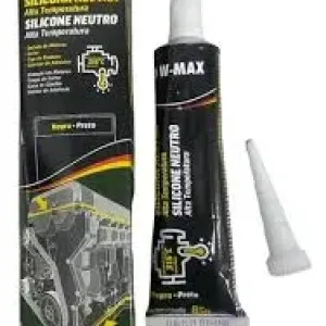 SILICONE  W MAX NEUTRO ALTA TEMPERATURA PRETO 85 G