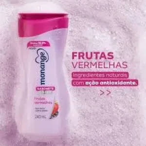 SABONETE LIQUIDO MONANGE FRUTAS VERMELHAS 240ML