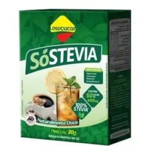 ADOCANTE EM PO LOWCUCAR SO STEVIA LEVE70 PAGUE50