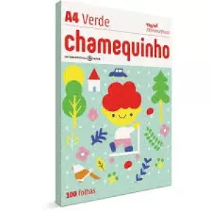 PAPEL CHAMEQUINHO A4  VERDE 100F