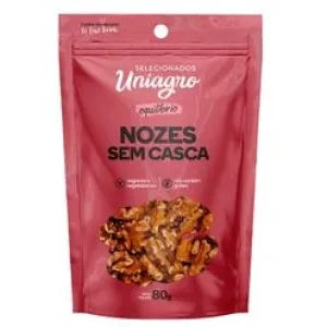 NOZES SEM CASCA UNIAGRO SELECIONADOS EQUILIBRIO 80G
