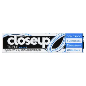 CREME DENTAL CLOSEUP HORTELA TRIPLE 70G