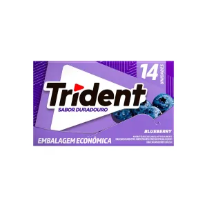 GOMA DE MASCAR TRIDENT BLUEBERRY C/14UN 25.2G