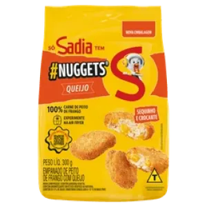 EMPANADO NUGGETS SADIA FRANGO C/QUEIJO 300GR
